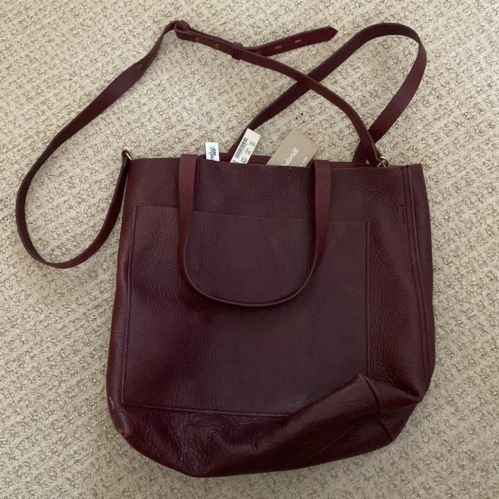 The Medium Transport Tote - Wine Color